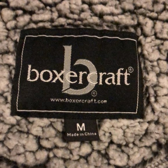 👛 (ANY 2/$30) BOXER CRAFT Always More Grey/Black 3/4 Zip Opt.High Neck Pull-On - Picture 9 of 12
